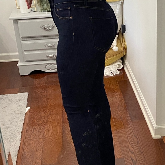 EXPRESS WOMEN SKYSCRAPER MID RISE BLUE JEANS SIZE 4R - Picture 5 of 17